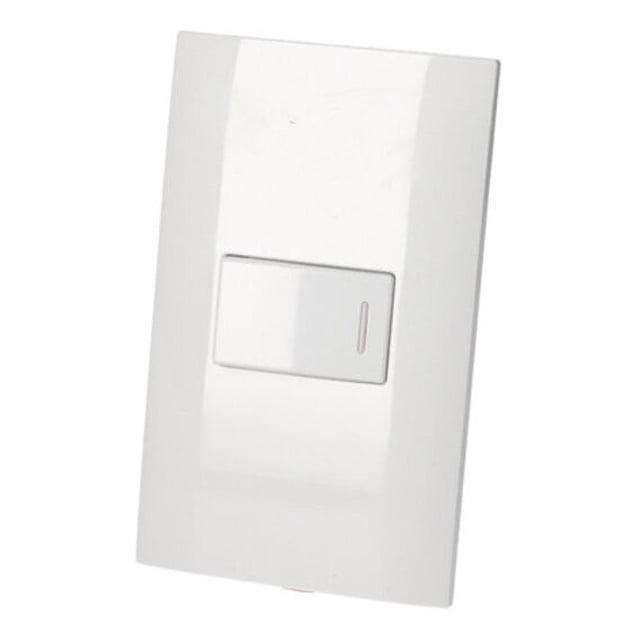 Placa Interruptor Apagador Timbre 1/3 Blanco De Hogar Surtek SURTEK P418B