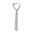 thumbnail image 4 of Men's Tie, Monochrome Blooming, 3.7", Pale Eggplant and White, by Ambesonne, 4 of 4