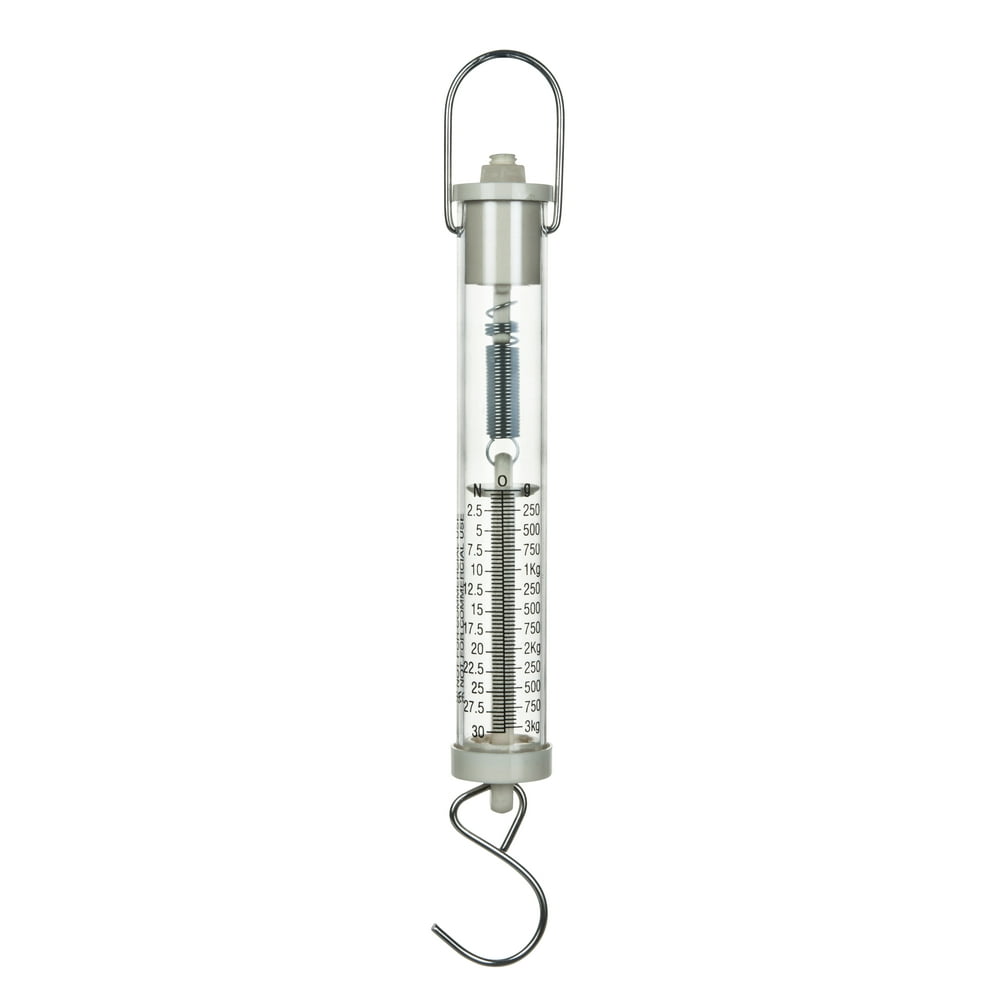 Eisco Labs Newton Force Meter Spring Scale Max Capacity 30N, 3Kg