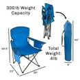 thumbnail image 5 of Lexi Home Adult Folding Chair with Cup Holder - Blue, 5 of 5