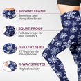 thumbnail image 3 of Satina Christmas Leggings For Women Color: Red Plaid Size: ONE SIZE, 3 of 4