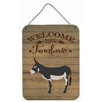 Carolines Treasures American Mammoth Jack Donkey Welcome Door Hanging Prints wall-decor, Multicolor