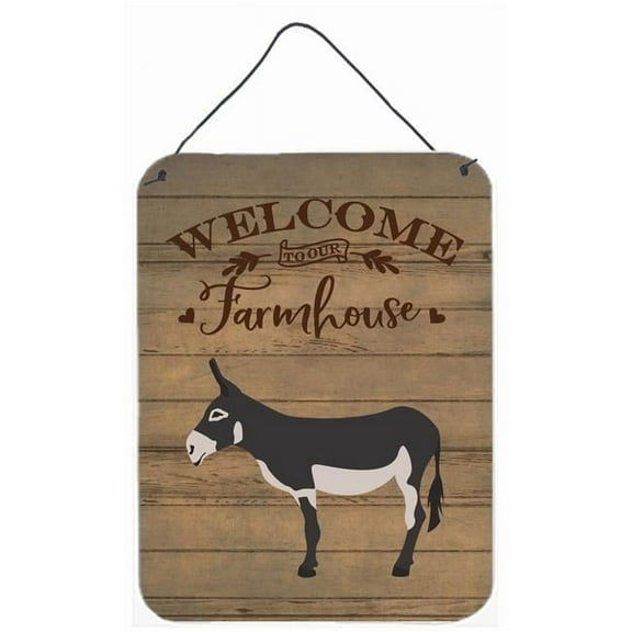 Carolines Treasures American Mammoth Jack Donkey Welcome Door Hanging Prints wall-decor, Multicolor