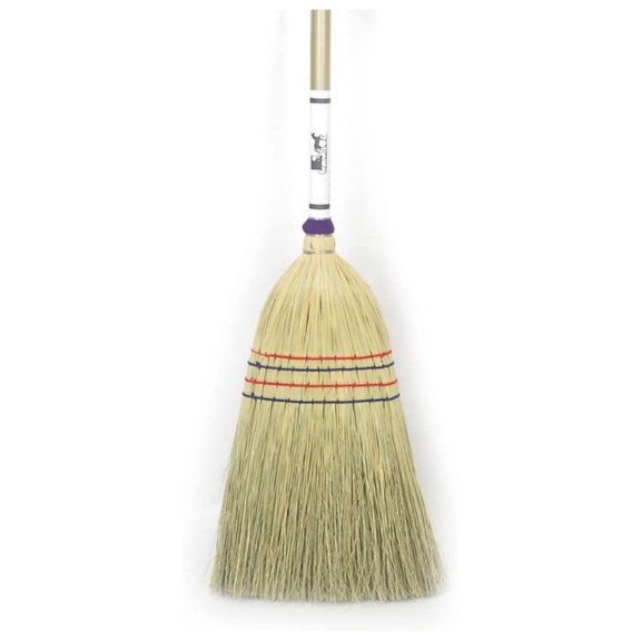 saney Amish-Made House Broom - Authentic Corn Straw Broom with Hardwood Handle, Natural, 55 inches