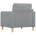 thumbnail image 3 of vidaXL Sofa Chair Light Grey 60 cm Fabric, 3 of 5
