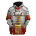 thumbnail image 4 of Sudadera con capucha y estampado 3D de caballero medieval antiguo para hombre, ropa informal, sudadera de manga larga, sudadera con capucha, ropa para niños, 4 of 5