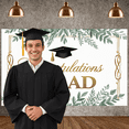 thumbnail image 6 of Pink Theme Graduation Banner Graduation Cap Design Grad Party Display Balloon Decoration Floral Ornament Graduation Backdrop for Graduation Ceremony Class of 2026 Party Graduation Photo Shoot, 6 of 8
