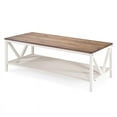 thumbnail image 1 of Table Basse de Ferme 48 Pouces - Bois de Grange Récupéré/blanchi, 1 of 5