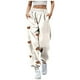 thumbnail image 1 of WILLBEST Pantalones Casuales para Mujer: Elegante Diseño de Cintura Alta con Bolsillo y Cordón para Un Ajuste Relajado, Ideales para Uso Diario y para Combinar con Estampados de Halloween. Grande, 1 of 4