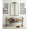 thumbnail image 3 of Kate and Laurel Arendahl Vintage Glam Arched Tall Panel Mirror, 24 x 42, Antique Black, Traditional Baroque Large Body Wall Mirror with Ornate Garland Inspired Crown, 3 of 9