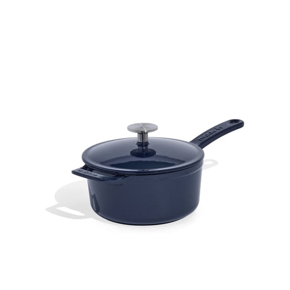 Enameled Cast Iron 2-Quarts Saucepan with Lid