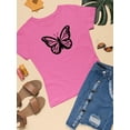 thumbnail image 3 of Monarch Butterfly Handdrawn T-Shirt Women -Image by Shutterstock, Female x-Large, 3 of 4