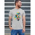 thumbnail image 2 of Dot And Line Art Squares T-Shirt Men -Image by Shutterstock, Male x-Large, 2 of 4
