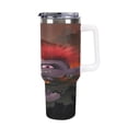 thumbnail image 1 of Taza de viaje para automóvil de gran capacidad Trolls World Tour, taza de café de 40 oz, taza con pajita para automóvil, taza de viaje, taza de vacío, taza de acero inoxidable, 1 of 4