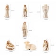 thumbnail image 3 of Moocorvic Nativity Scene Figurine Set,7-Piece Hand-Painted Family with Angel,Shepherd,Lamb,Christmas Tabletop Decor Religious Holiday Gift, 3 of 9