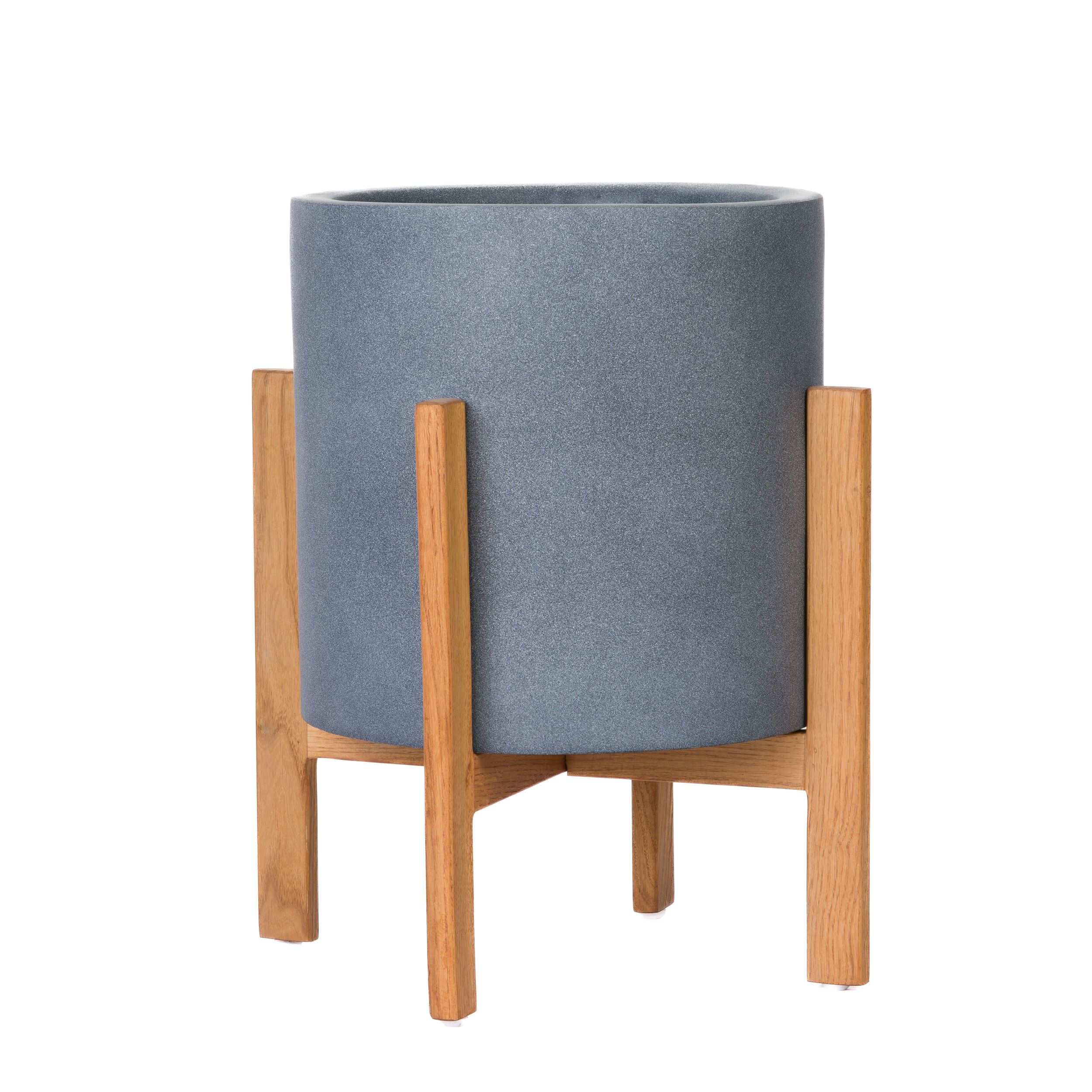 Rowan Modern Outdoor Planter - 18" Gray