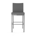 thumbnail image 2 of Amisco Perry Plus 30 In. Bar Stool - Grey Woven Fabric / Metallic Grey Metal, 2 of 9