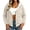 Khaki, variant on Karight Womens Oversized Zip Up Polka Dot Hoodie Sweatshirt with Pockets