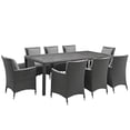 thumbnail image 2 of Modway Sojourn 9 Piece Outdoor Patio Sunbrella Dining Set, 2 of 6