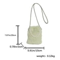 thumbnail image 2 of Bolso Mano para Mujer Cruzado Con Cadena Perlas Piel Sintética Hobo Fiesta, 2 of 9