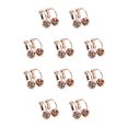 thumbnail image 2 of Qarigey 1 par de pendientes de aro con diamantes de imitación, joyería presente, cuentas de Color dorado Type1 NO1 Qarigey CBP227073, 2 of 5