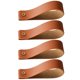 thumbnail image 4 of 4 pcs Cortina de cuero Correas de varilla de pared ganchos de cuero colgantes de pared ganchos de toalla de cuero de pared, 4 of 6