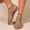 Gold, variant on Women's Rhinestone Mesh Ankle Booties, Pointed Toe Fishnet Slip On Flat Shoes, Sparkly Crystal Hollow Out Mesh Flats Black 5.5(35)