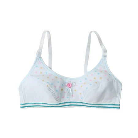Sports Bras for Girls Ages 12-14 Breathable Youth Bras Minimalist Style Durable Bras for Active Teens Light Blue 36