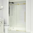 thumbnail image 3 of Vigo Vg6021cl5276 Elan E-Class 76" High X 52" Wide Sliding Frameless Shower Door -, 3 of 7
