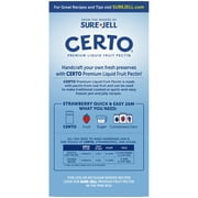 Certo Premium Liquid Fruit Pectin for Homemade Jams and Jellies, Canning Pectin for Cooked and Freezer Preserves, 6 fl oz Pouches, 4-Count Value Pack