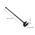 thumbnail image 2 of OUNONA 4pcs Hangers Black Spacesaving Slat Wall Hooks For Women Store Display, 2 of 8
