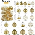 thumbnail image 2 of CY5O5ee Christmas Ball Ornaments 30PCS Large Shatterproof Christmas Tree Ornaments Vintage Farmhouse Rustic Xmas Party Home Decor Hanging Ornament, 2 of 6