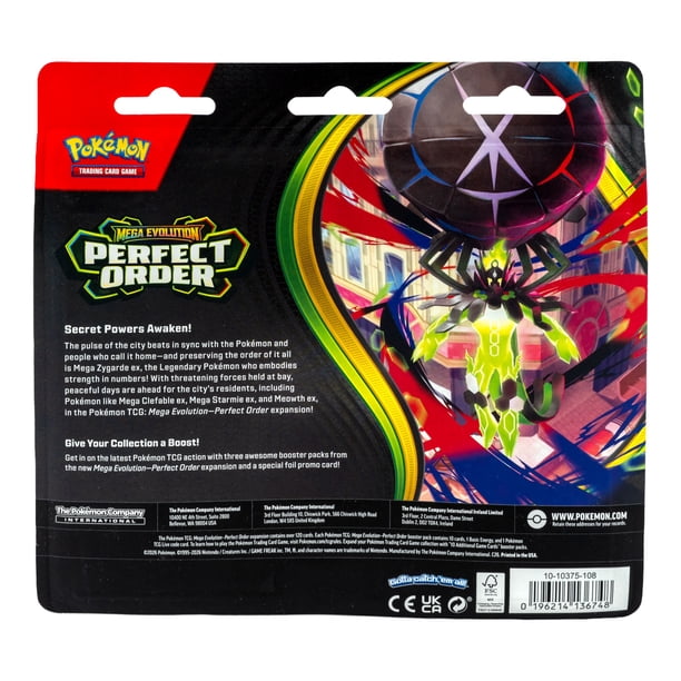 Pokémon TCG: Mega Evolution—Perfect Order 3-Booster Blister