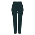 thumbnail image 5 of hlysgo Women's Casual Dress Pants Pleated Elastic Waist Soft Fitness Trousers Work Business Officewear Pant with Pockets Army Green,XL, 5 of 5