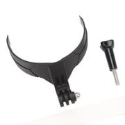Secure Action Camera Motorcycle Helmet Chin Strap Mount, Adjustable Adhesive Mobile Phone Bracket Holder for GoPro Hero (8.27 x 5.12 x 1.57 inches / 21 x 13 x 4 cm)