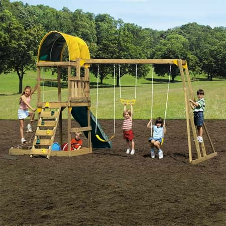 Hedstrom Chestnut Wood Gym Set