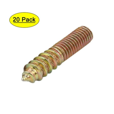 

Unique Bargains M8 Metal Double End Thread Self Tapping Screw Bolt Stud Fastener 40mm Long 20pcs
