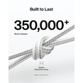 thumbnail image 4 of Belkin Braided USB-C to USB-C Cable ( 10ft, 60W) - Soft, Flexible Fast-Charging Cable, Type C Charger Cord for iPhone 16 & 15 Series, Galaxy S25, MacBook, iPad Pro, & More - Gray (USB 2.0,), 4 of 8