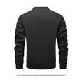 thumbnail image 4 of Men's Zip Sweatshirt Jacket, Long Sleeve Loose Casual Hooded Sports Coat Outerwear - Comfortable Fit for Autumn Winter Gym Sessions, Daily Wear, and Festive Outings,Wine,M, 4 of 5