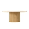 thumbnail image 2 of Unique Furniture Modern 71" Oval Dining Table in Natural Oak, 2 of 6