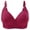 501_Hot Pink, variant on Sweet Home Farm Padded Bras for Women No Steel Ring Thin Bra Solid Color Embroidered Decoration Breathable Gathers Underwear Comfort Bras
