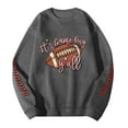 thumbnail image 4 of Chandail en Molleton Mode Homme Rugby Imprimé Col Rond Chaud Confortable Hiver Automne Décontracté Chandail, 4 of 4