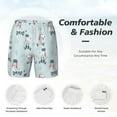 thumbnail image 6 of Picia Poodle Playing Skateboard pattern Mens Swim Trunks with Compression Liner Stretch Beach Shorts Quick Dry with Zipper Pockets No-Chafing Board Shorts-Small, 6 of 9