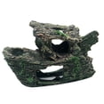 thumbnail image 2 of Flmtop Sunk Ship Double Layer Aquarium Decoration Figurine Landscaping Simulation Boat for Home, 2 of 9