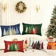thumbnail image 6 of Camnix Christmas Decorative Throw Pillow Covers Set of 1, Rectangle Couch Pillow Case, Outdoor Farmhouse Pillowcase Cushion Covers Sofa Living Room Bedroom Home Decoration 12 x 20 Inch, 6 of 7