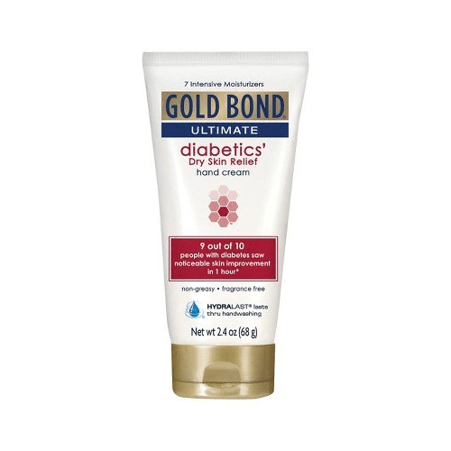 Gold Bond Ultimate Diabetics Dry Skin Relief Hand Cream 2.4 oz Pack of 4