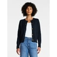 thumbnail image 4 of Time and Tru Women's Button Front Cardigan Sweater, Midweight, Sizes XS-XXXL, 4 of 7