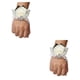 thumbnail image 4 of Yuarrent Accesorio de ramillete de muñeca de rosa satinada hecho a mano para cualquier ocasión, fácil de usar N1 blanco lechoso 2Conjunto, 4 of 6