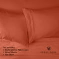 thumbnail image 5 of Sweet Home Collection 1500 Series Bed Sheets - Extra Soft Microfiber Deep Pocket Sheet Set - Rust, Twin, 5 of 6