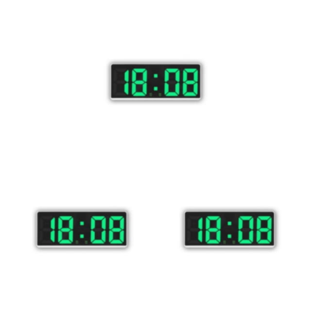Reloj digital Advancent Pantalla de fecha Recargable 5 engranajes Alarmas Termómetro Tipo 5